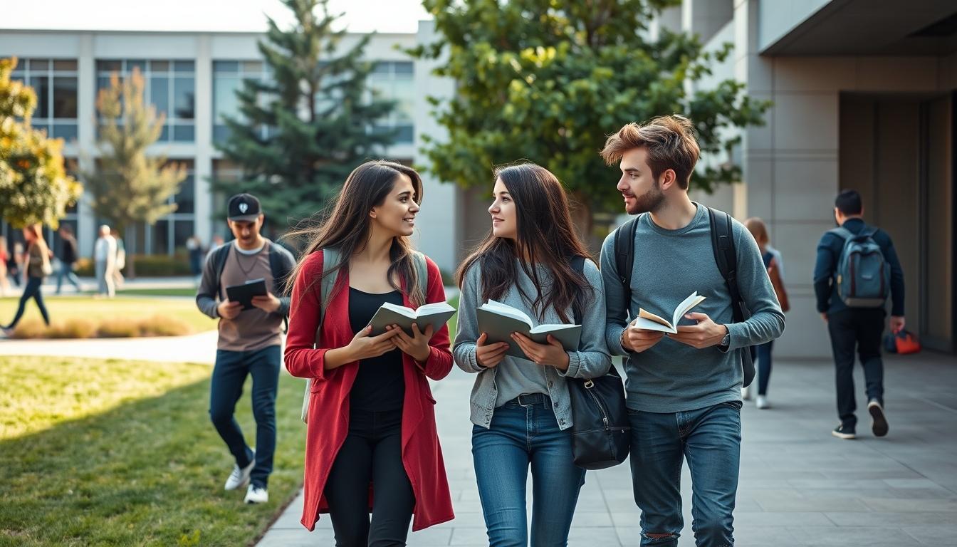 Student using online courses for flexible education